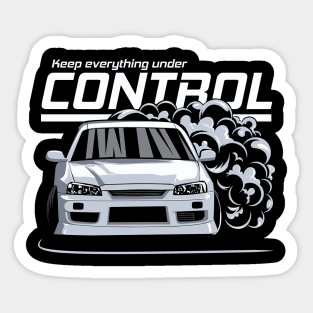 Keep everything under control (white) Sticker